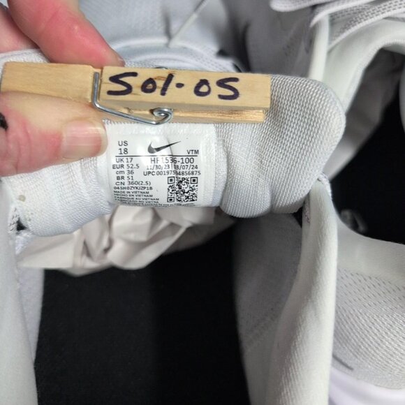 Nike Air Zoom Pegasus 41 TB Men's Size 18 Reflective White Black HF1536-100 New - Picture 8 of 15